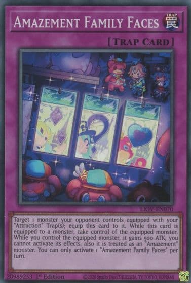 Amazement Family Faces Lightning Overdrive Yu-Gi-Oh! card