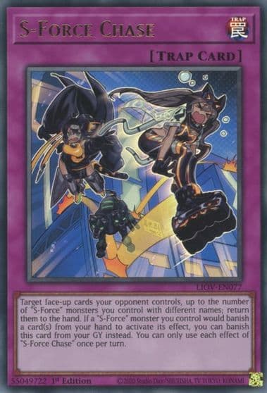 S Force Chase Lightning Overdrive Yu-Gi-Oh! card