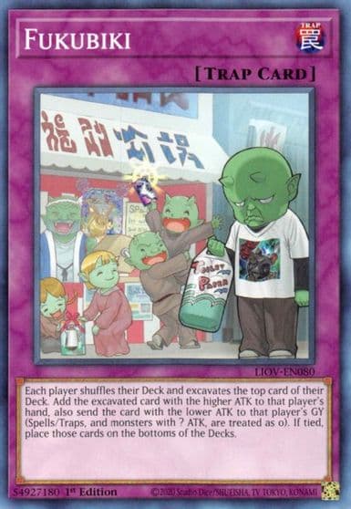 Fukubiki Lightning Overdrive Yu-Gi-Oh! card