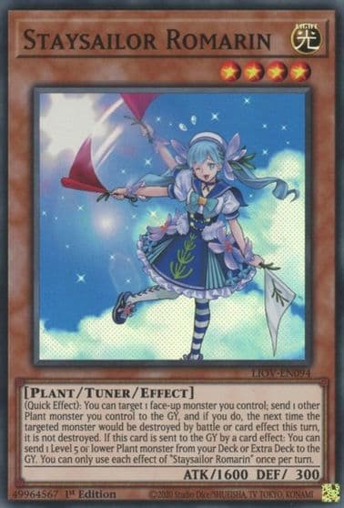 Staysailor Romarin Lightning Overdrive Yu-Gi-Oh! card