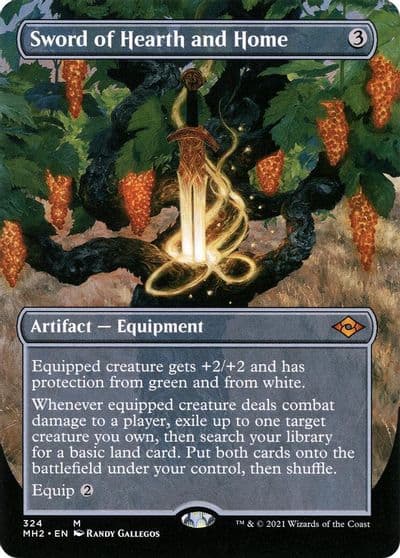 Sword of Hearth and Home Borderless Modern Horizons 2 Magic card