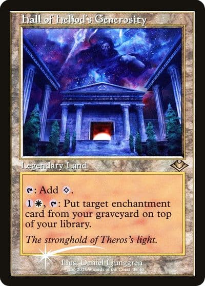 Hall of Heliods Generosity Retro Frame Modern Horizons Magic card