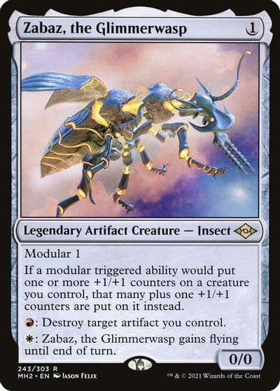 Zabaz the Glimmerwasp Modern Horizons 2 Magic card