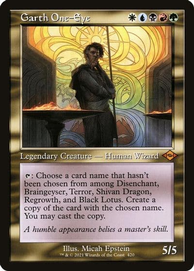 Garth One Eye Retro Frame Modern Horizons 2 Magic card