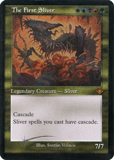 The First Sliver Retro Frame Foil Etched Modern Horizons Magic card
