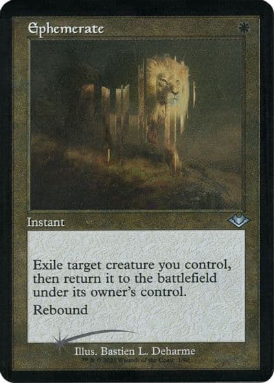 Ephemerate Retro Frame Foil Etched Modern Horizons Magic card