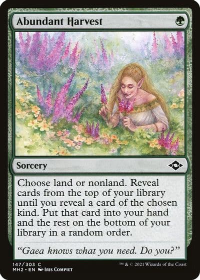 Abundant Harvest Modern Horizons 2 Magic card