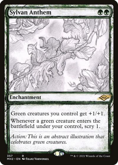 Sylvan Anthem Showcase Modern Horizons 2 Magic card