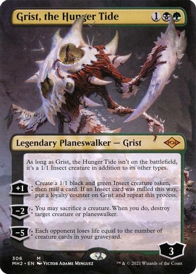 Grist the Hunger Tide Borderless Modern Horizons 2 Magic card