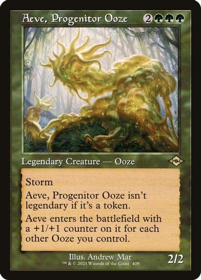 Aeve Progenitor Ooze Retro Frame Modern Horizons 2 Magic card