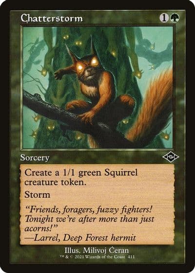 Chatterstorm Retro Frame Modern Horizons 2 Magic card