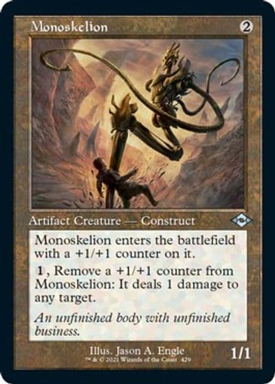 Monoskelion Retro Frame Foil Etched Modern Horizons 2 Magic card