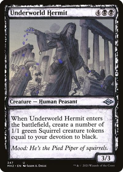 Underworld Hermit Showcase Modern Horizons 2 Magic card