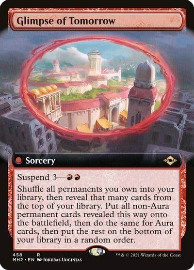 Glimpse of Tomorrow Extended Art Modern Horizons 2 Magic card