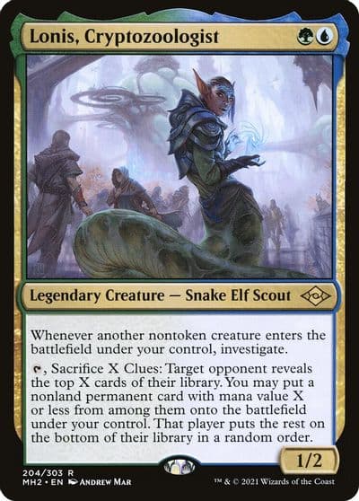 Lonis Cryptozoologist Modern Horizons 2 Magic card
