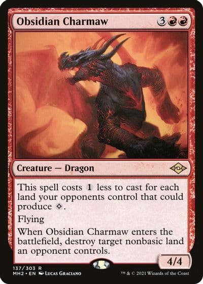 Obsidian Charmaw Modern Horizons 2 Magic card