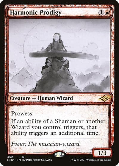 Harmonic Prodigy Showcase Modern Horizons 2 Magic card