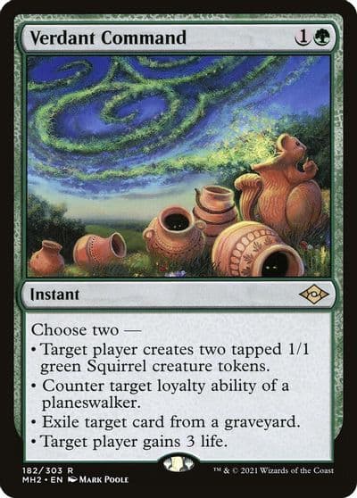 Verdant Command Modern Horizons 2 Magic card