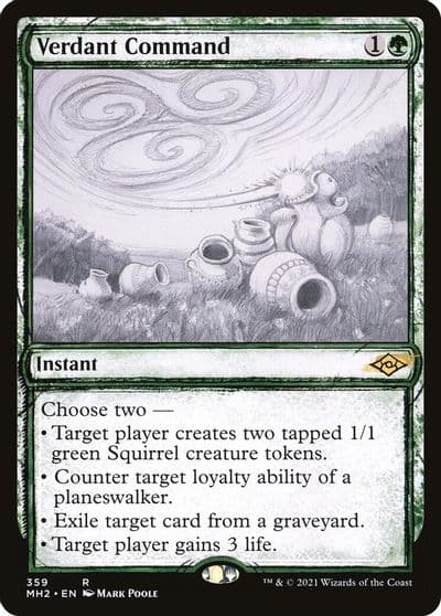 Verdant Command Showcase Modern Horizons 2 Magic card