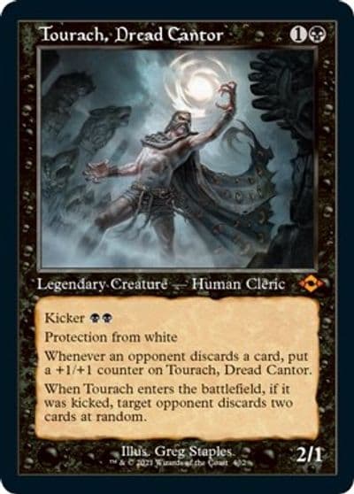 Tourach Dread Cantor Retro Frame Foil Etched Modern Horizons 2 Magic card