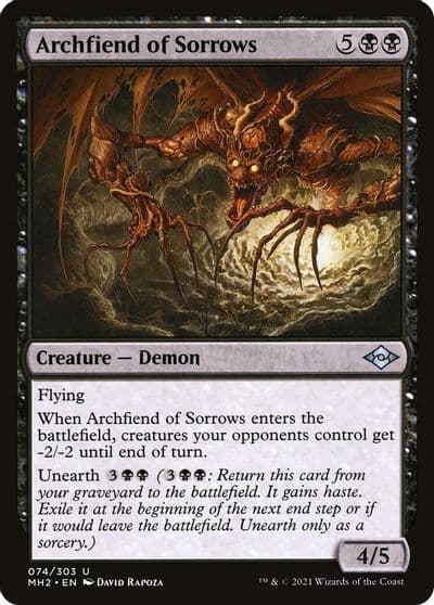 Archfiend of Sorrows Modern Horizons 2 Magic card