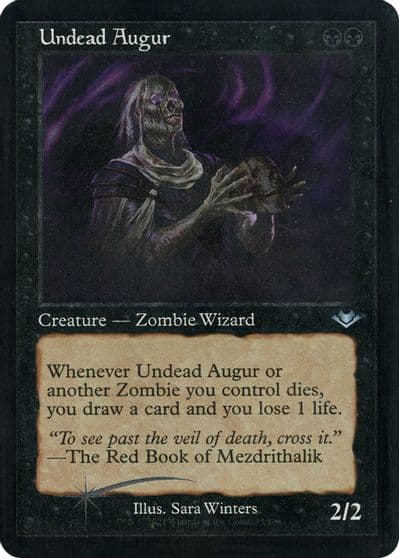 Undead Augur Retro Frame Foil Etched Modern Horizons Magic card