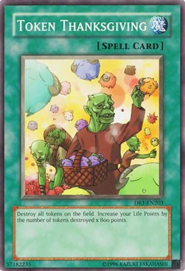 Token Thanksgiving Dark Revelation Volume 1 Yu-Gi-Oh! card