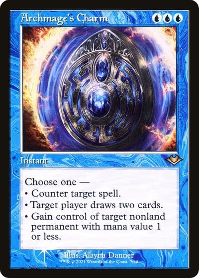 Archmages Charm Retro Frame Modern Horizons Magic card