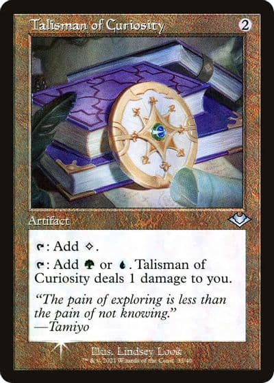 Talisman of Curiosity Retro Frame Modern Horizons Magic card
