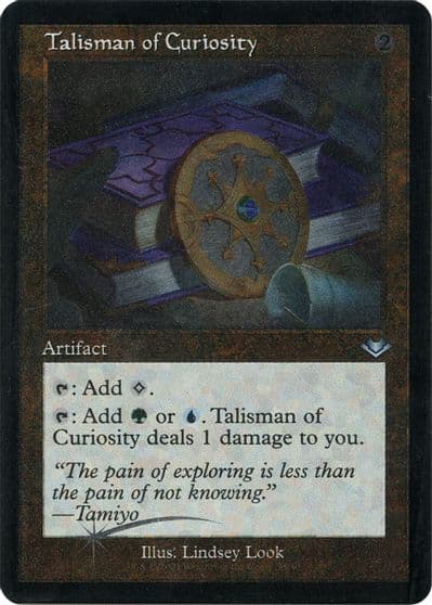 Talisman of Curiosity Retro Frame Foil Etched Modern Horizons Magic card