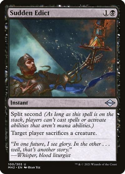 Sudden Edict Modern Horizons 2 Magic card