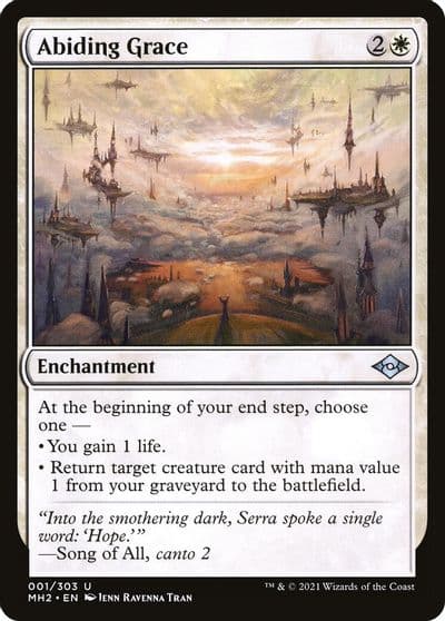 Abiding Grace Modern Horizons 2 Magic card