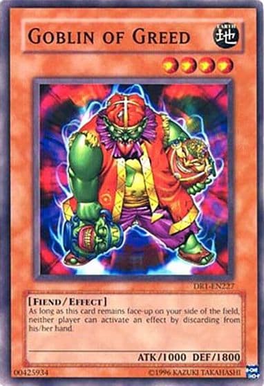 Goblin of Greed Dark Revelation Volume 1 Yu-Gi-Oh! card