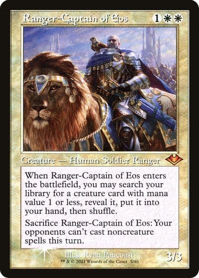 Ranger Captain of Eos Retro Frame Modern Horizons Magic card