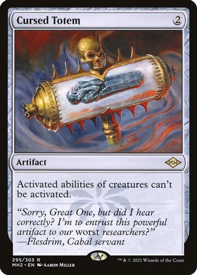 Cursed Totem Modern Horizons 2 Magic card