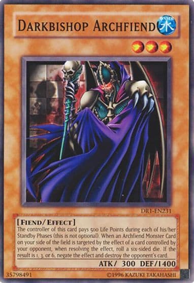 Darkbishop Archfiend Dark Revelation Volume 1 Yu-Gi-Oh! card