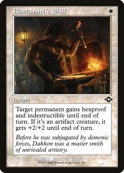 Blacksmiths Skill Retro Frame Modern Horizons 2 Magic card