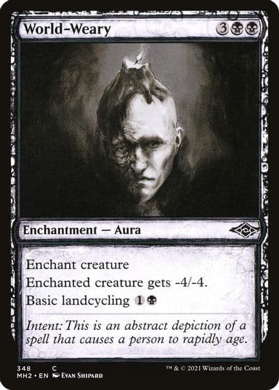 World Weary Showcase Modern Horizons 2 Magic card