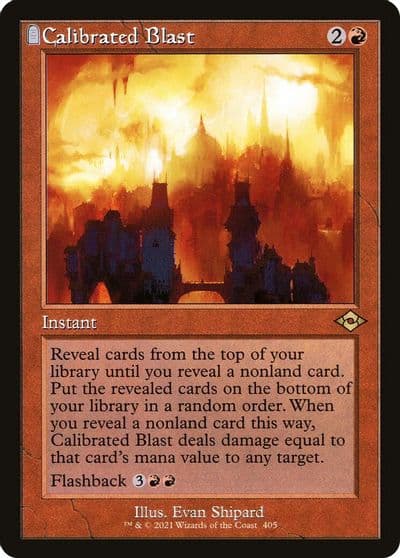 Calibrated Blast Retro Frame Modern Horizons 2 Magic card