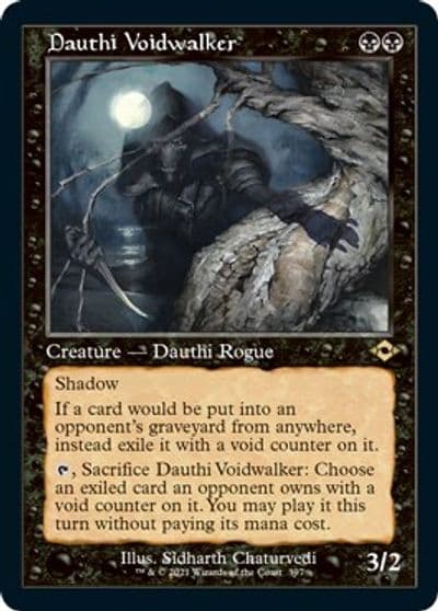 Dauthi Voidwalker Retro Frame Foil Etched Modern Horizons 2 Magic card