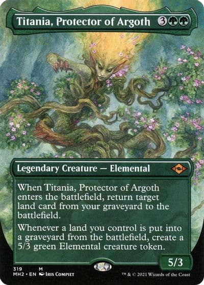 Titania Protector of Argoth Borderless Modern Horizons 2 Magic card