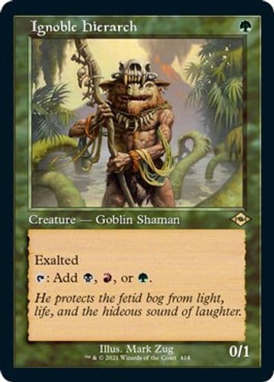 Ignoble Hierarch Retro Frame Foil Etched Modern Horizons 2 Magic card