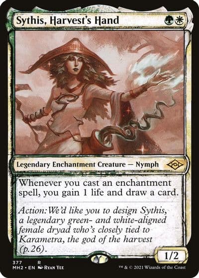 Sythis Harvests Hand Showcase Modern Horizons 2 Magic card