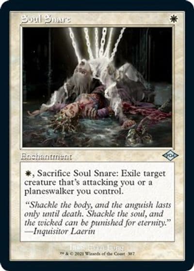 Soul Snare Retro Frame Foil Etched Modern Horizons 2 Magic card