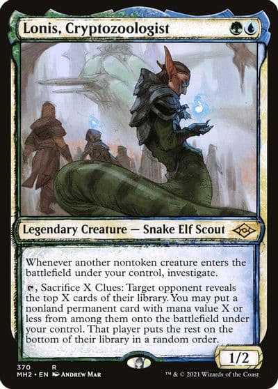 Lonis Cryptozoologist Showcase Modern Horizons 2 Magic card