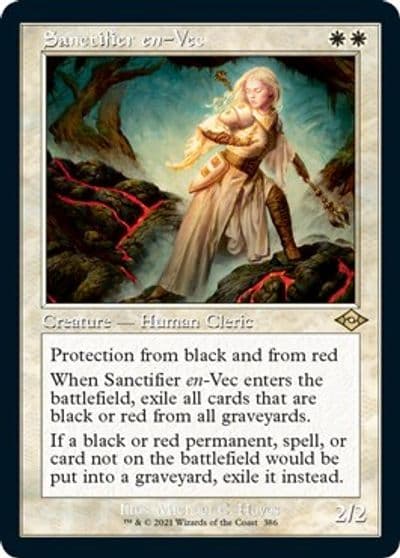 Sanctifier en Vec Retro Frame Foil Etched Modern Horizons 2 Magic card