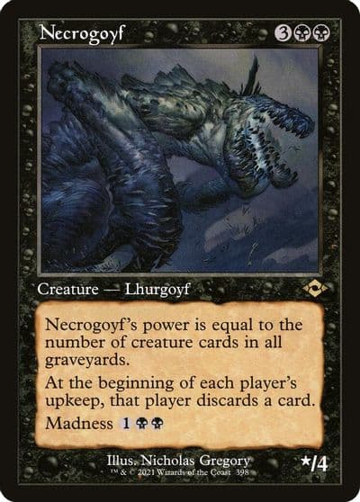 Necrogoyf Retro Frame Modern Horizons 2 Magic card