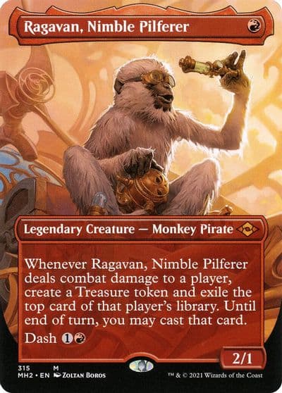 Ragavan Nimble Pilferer Borderless Modern Horizons 2 Magic card