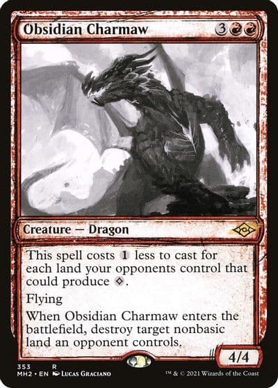 Obsidian Charmaw Showcase Modern Horizons 2 Magic card