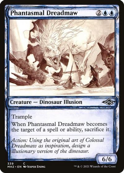 Phantasmal Dreadmaw Showcase Modern Horizons 2 Magic card